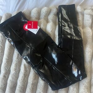 Spanx Black Faux Leather Leggings